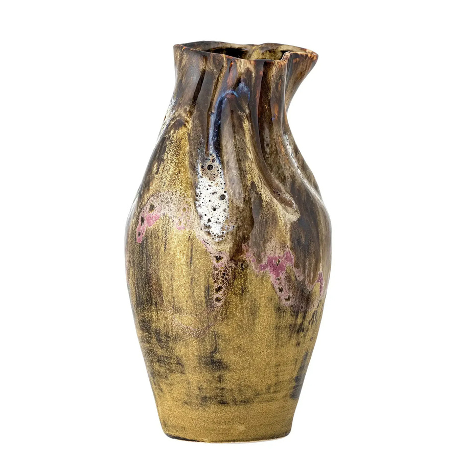 Bloomingville Keramikvase Benoit in Braun mit organischer Form, Höhe: 26 cm - Bild 1
