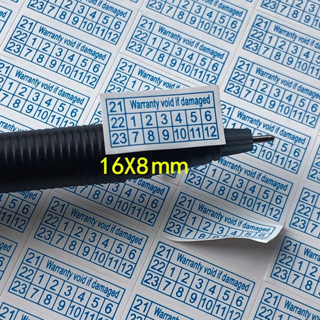200 Stück Sicherheitsaufkleber als Schutzsiegel mit Aufschrift Zerbrechlich in Weiß aus Papier - Bild 1