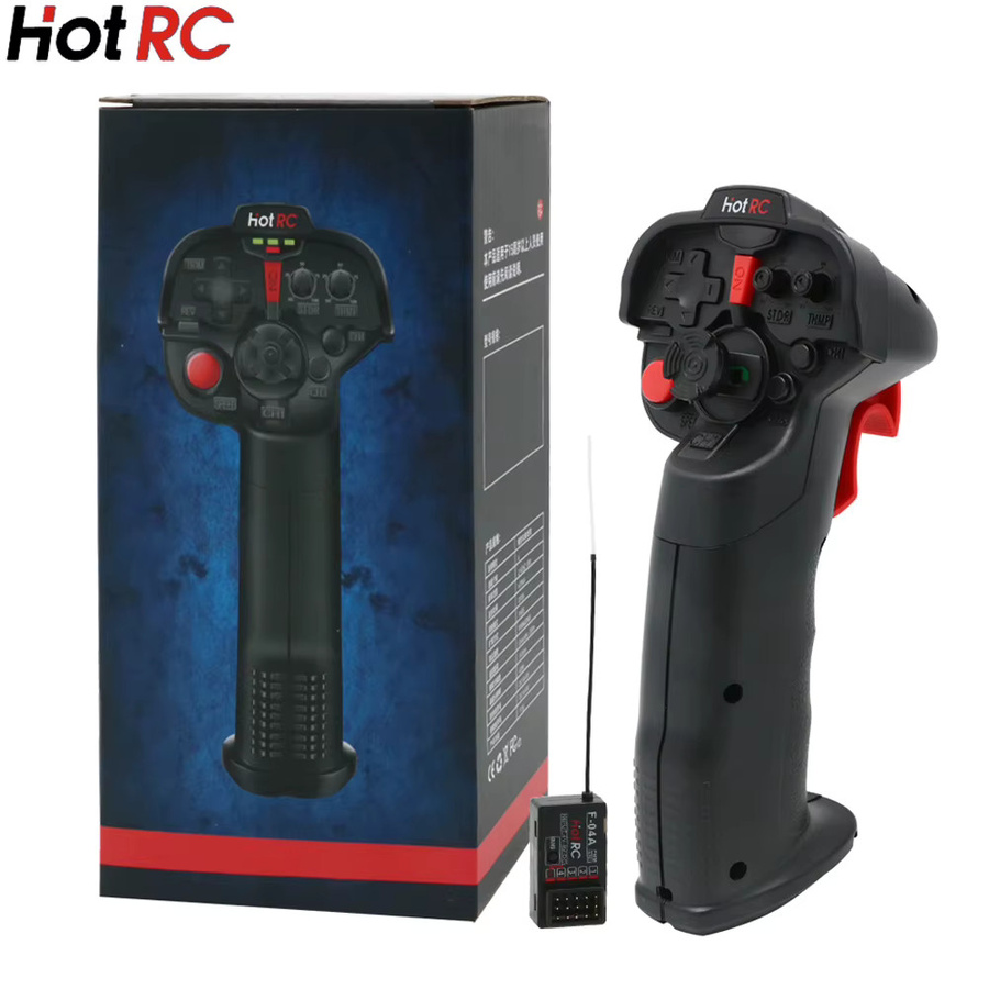 HotRC DS-4A 4-Kanal 2,4 G Einhand-RC-Funksender, mit 4-Kanal-PWM-Empfänger, ab 14 Jahren - Bild 4