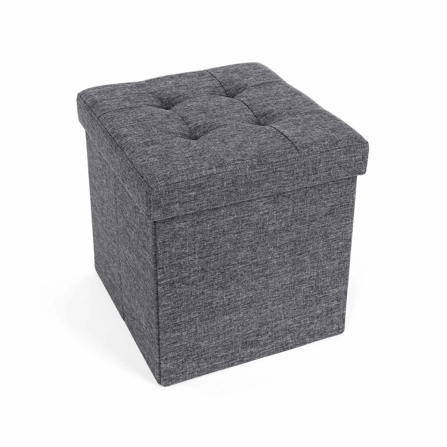 Songmics Sitzwürfel mit Stauraum in Grau, B/T/H: 38 x 38 x 38 cm - Bild 2