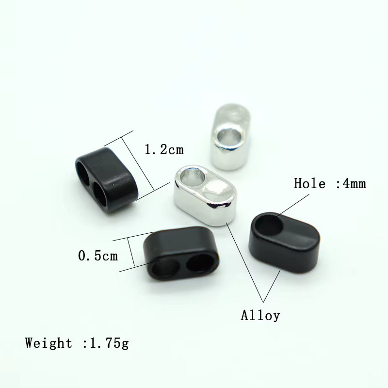 Noter Schmuckzubehör, Legierung, Schwarz, Silber, Unisex - Bild 2