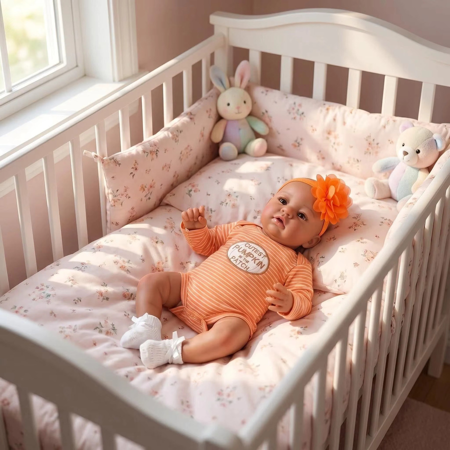 NPK Abigail Reborn Babypuppe, 19 Zoll, braunhäutig, ab 14 Jahre - Bild 2