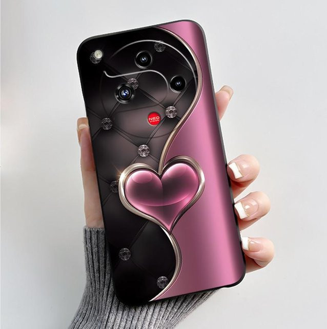 Nubia Focus 2 5G Handyhülle aus weichem TPU Silikon mit Schmetterling und Blumen Design in Schwarz und Multicolour - Bild 1
