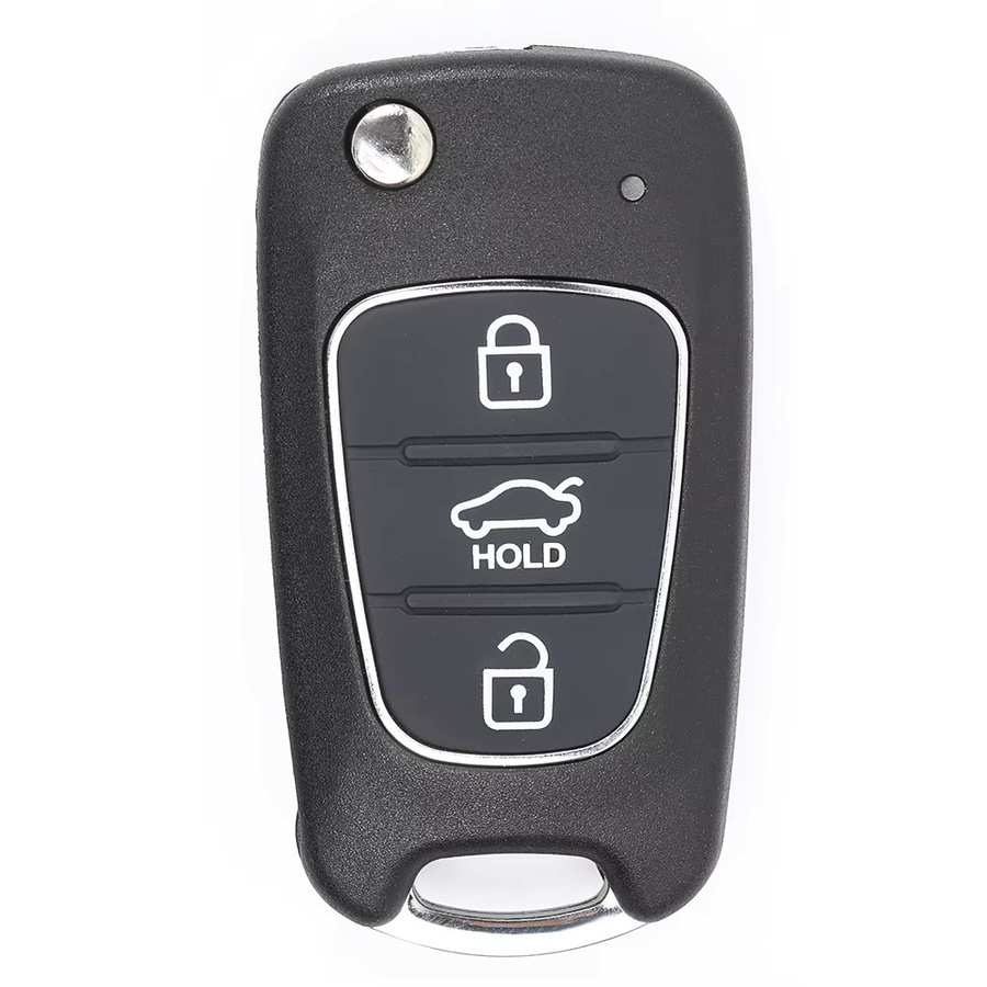 KEYECU Flip-Fernbedienungs-Schlüsselanhänger 95430-1Y300 in Schwarz, 3 Tasten, 433 MHz, ID46-Chip für Kia Picanto 2011 2012 2013 2014 - Bild 3