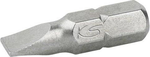 KS Tools Schlitz-Bit 911.3682 in Silber mit 1/4 Zoll Antrieb und 7 mm Schlitz-Abtrieb - Bild 1