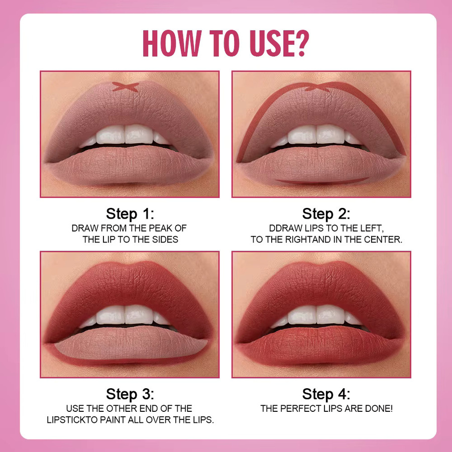 Rave Lady 2 in 1 Matter Lippenstift und Lipliner, Damen - Bild 4