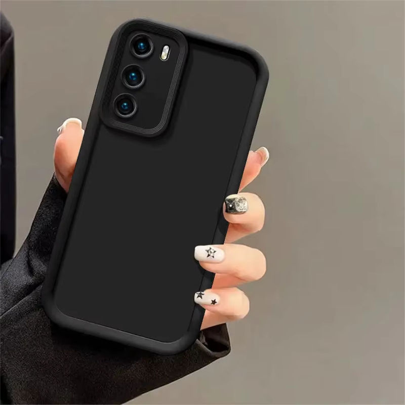 Stoßfeste matte Schutzhülle für Huawei P20 P30 P40 Lite P40 Pro P50 Pro in Schwarz - Bild 3