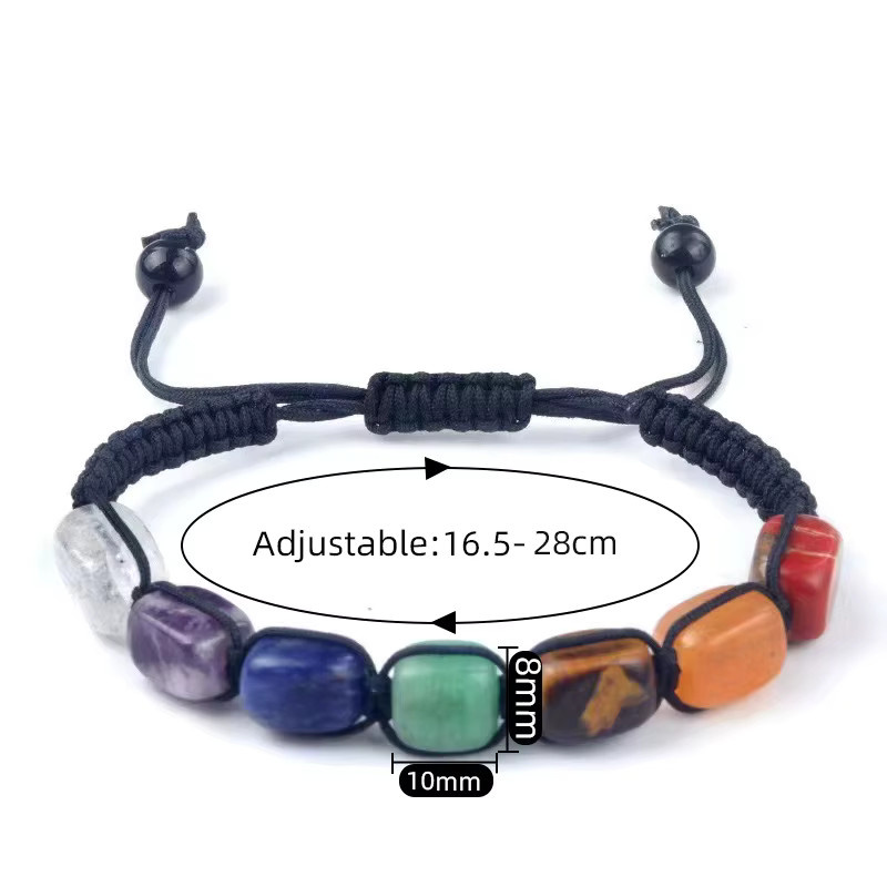 DAIPAN Armband, Naturstein, Perle, Kristall, Schwarz, Unisex - Bild 2