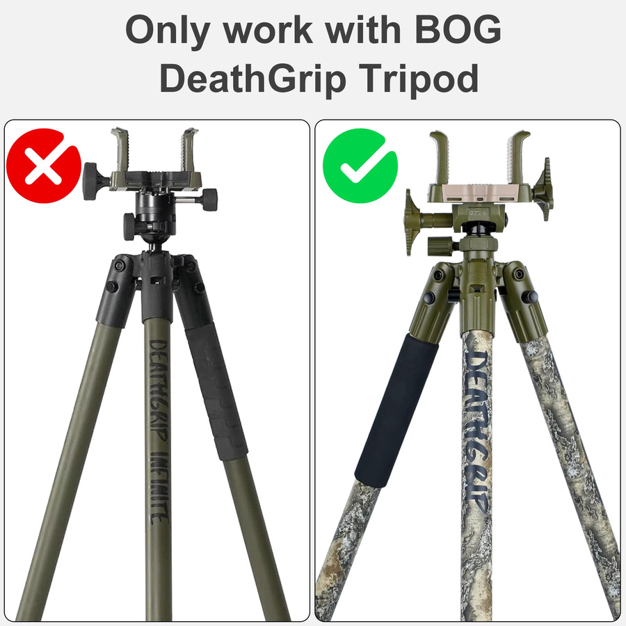 WEYLLAN BA5/BQ80 Stativadapter Arca Plate COMBO für BOG DeathGrip mit 3/8 Zoll Konverter und Schwerkrafthaken sowie rutschfester Schnellwechselplatte - Bild 3