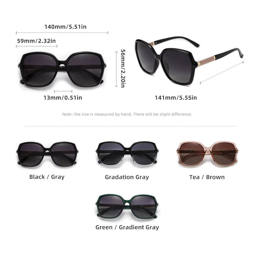 KINGSEVEN Sonnenbrille Schmetterling, Vollrand, Kunststoff, Damen, polarisiert - Bild 3