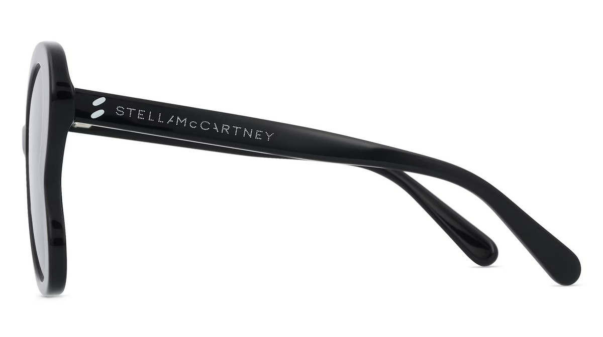 Stella McCartney SC4063IK Kinder-Sonnenbrille, Vollrand, Butterfly, Acetat, Schwarz, Grau - Bild 2