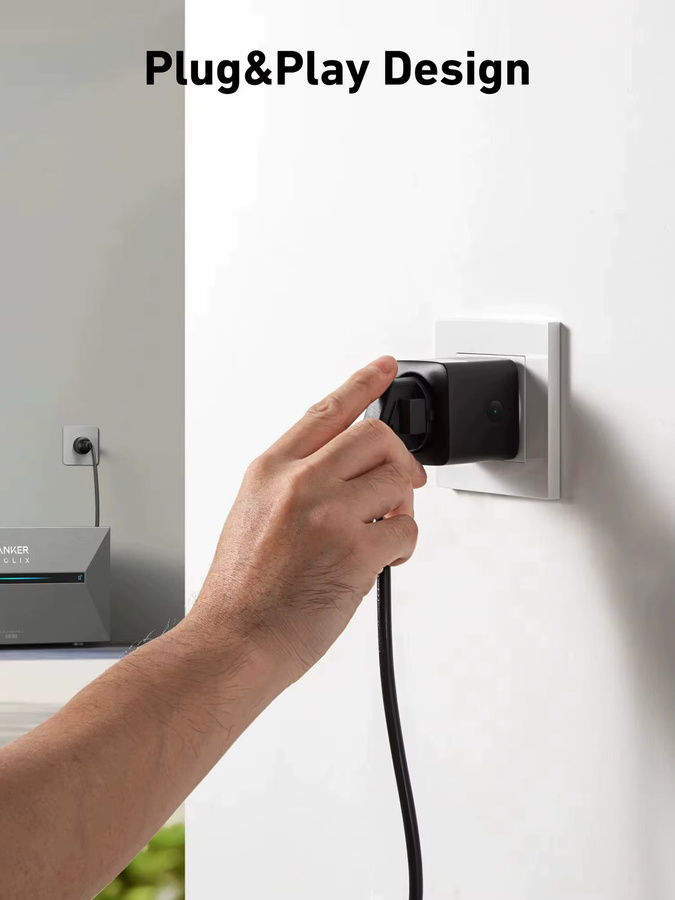 Anker SOLIX Smart Plug Gen 2 WLAN und Bluetooth Steckdose in Schwarz - Bild 5