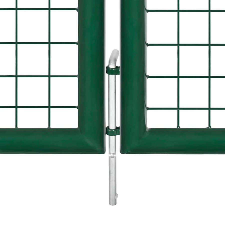 Vidaxl Maschendrahtzaun aus verzinktem Stahl, Grün, B: 350 cm, H: 175 cm - Bild 2