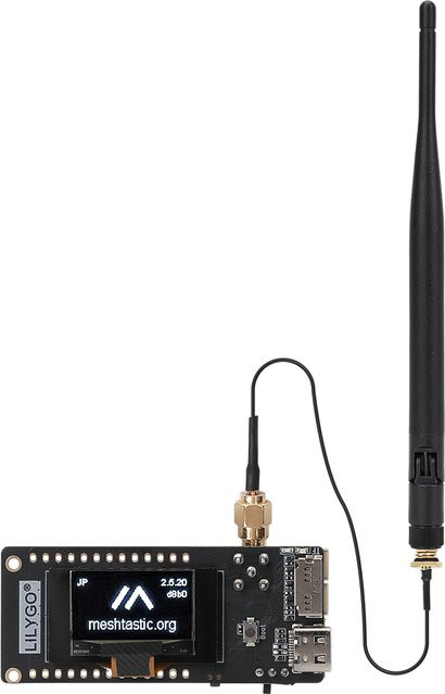 LILYGO T3S3 V1.2 ESP32 LoRa SX1262 Entwicklungsboard mit WiFi, Bluetooth 5.0 und LoRaWAN Long Range Communication in Schwarz - Bild 1