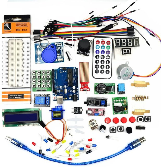 Arduino RFID-Starterkit für UNO R3 mit ATMEGA328P Lernsuite und Komponentenbox in Multicolour - Bild 1
