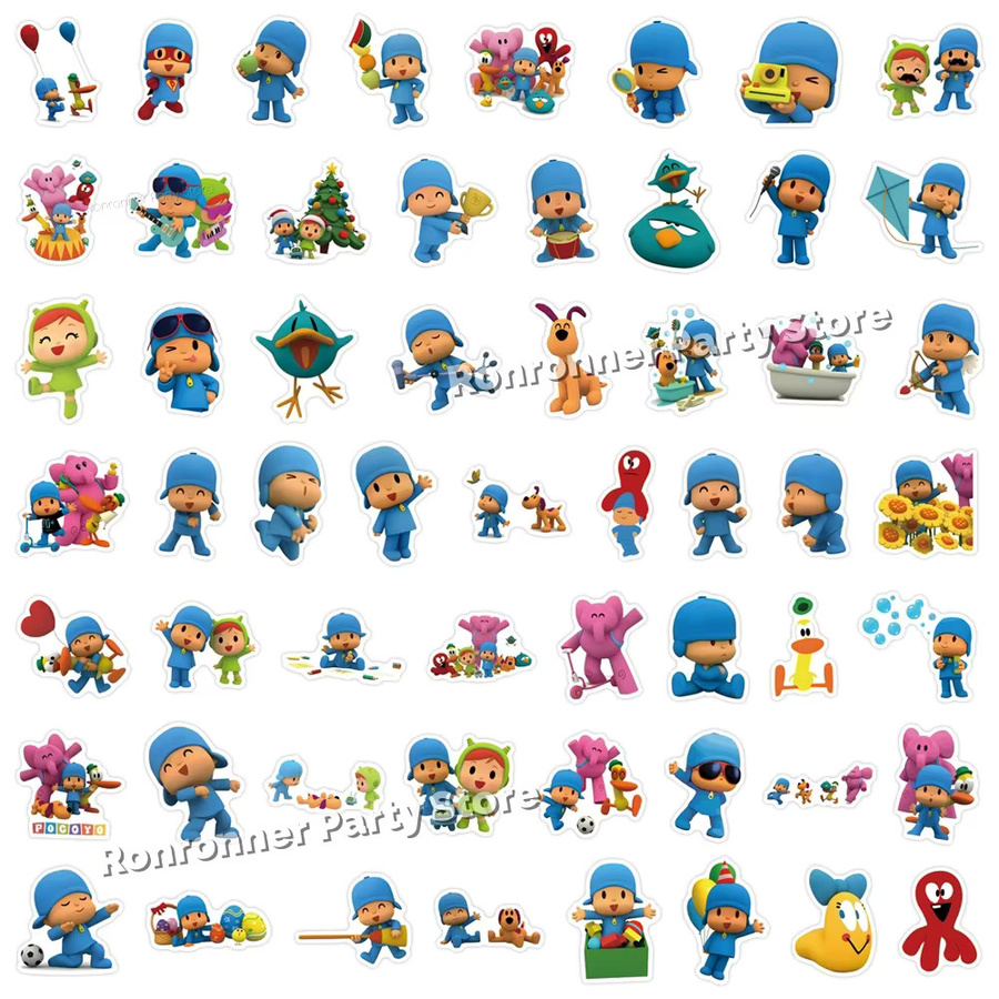 Pocoyo Wasserdichte Aufkleber für Schreibwaren und Computer in Multicolor - Bild 2