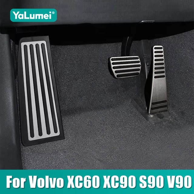 YaLumei Pedal-Abdeckung Set für Volvo XC60 XC90 S90 V90 in Silber - Bild 1