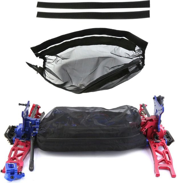 TRAXXAS Chassis Staub Wasserdicht Net Abdeckung Nylon Schwarz 1/8 - Bild 1