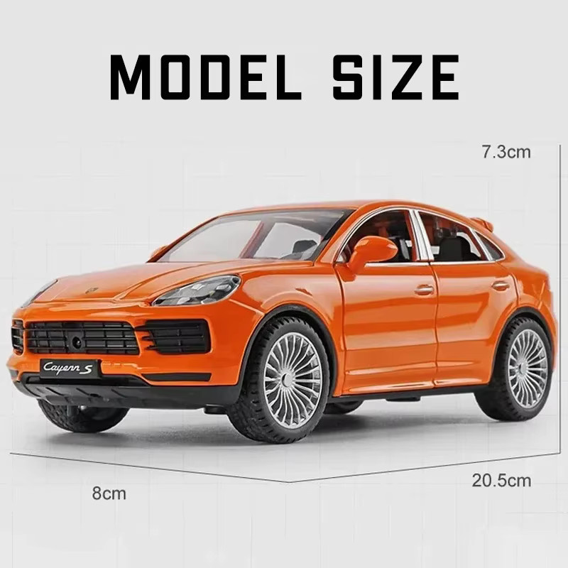 Maisto Cayenne Legierung Auto Modell, Druckguss Auto, mit Sound und Licht, Metall, Orange - Bild 5