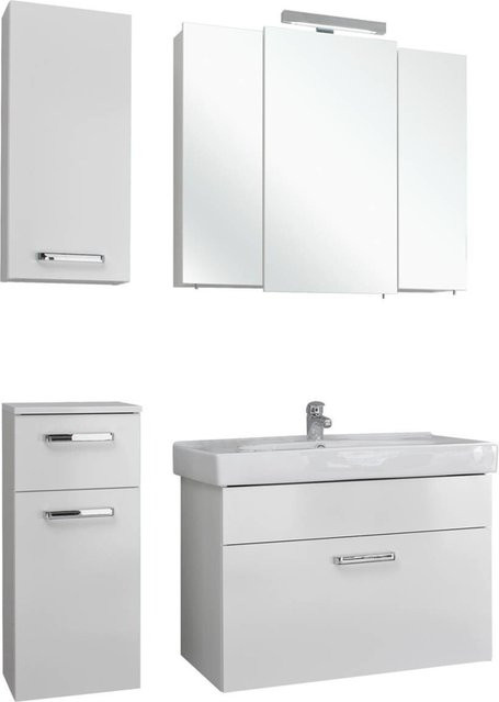 Pelipal Badezimmer-Set Quickset 312 in Weiß Glänzend, B/H/T: 113 x 200 x 48 cm - Bild 1