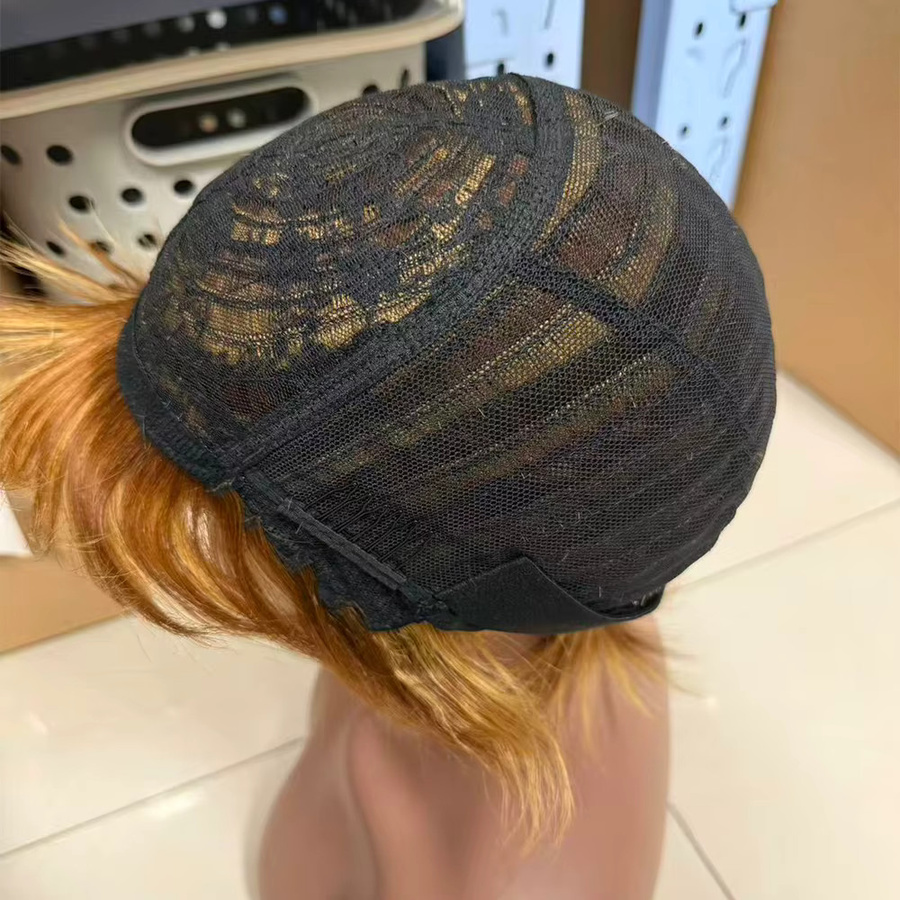 Linhua Pixie Cut Perücke, Echthaar, Brasilianisches Haar, Gerade, Damen - Bild 3