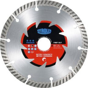 TYROLIT Diamant-Trennscheibe PREMIUM Mauerschlitzer für Beton, Stein und Fliesen, Farbe: Silber, Durchmesser: 150 mm - Bild 1