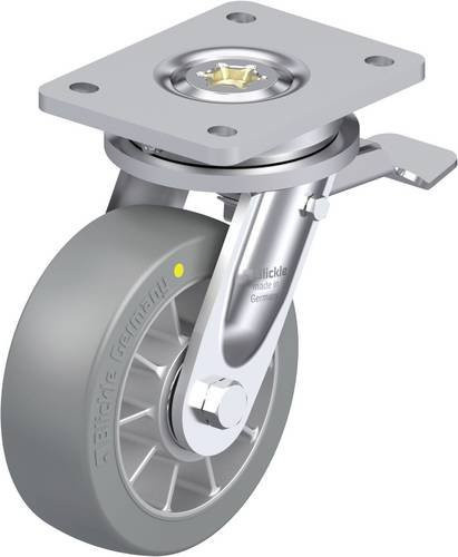 Blickle Schwerlast-Lenkrolle LO-ALTH 152K-ST-AS in Silber/Grau mit Aluminium, Rad-Durchmesser: 150 mm, Tragfähigkeit: 900 kg - Bild 1