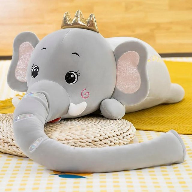 BC Pet Supplies Elefant Plüsch, liegend, 130cm, ab 14 Jahren - Bild 1