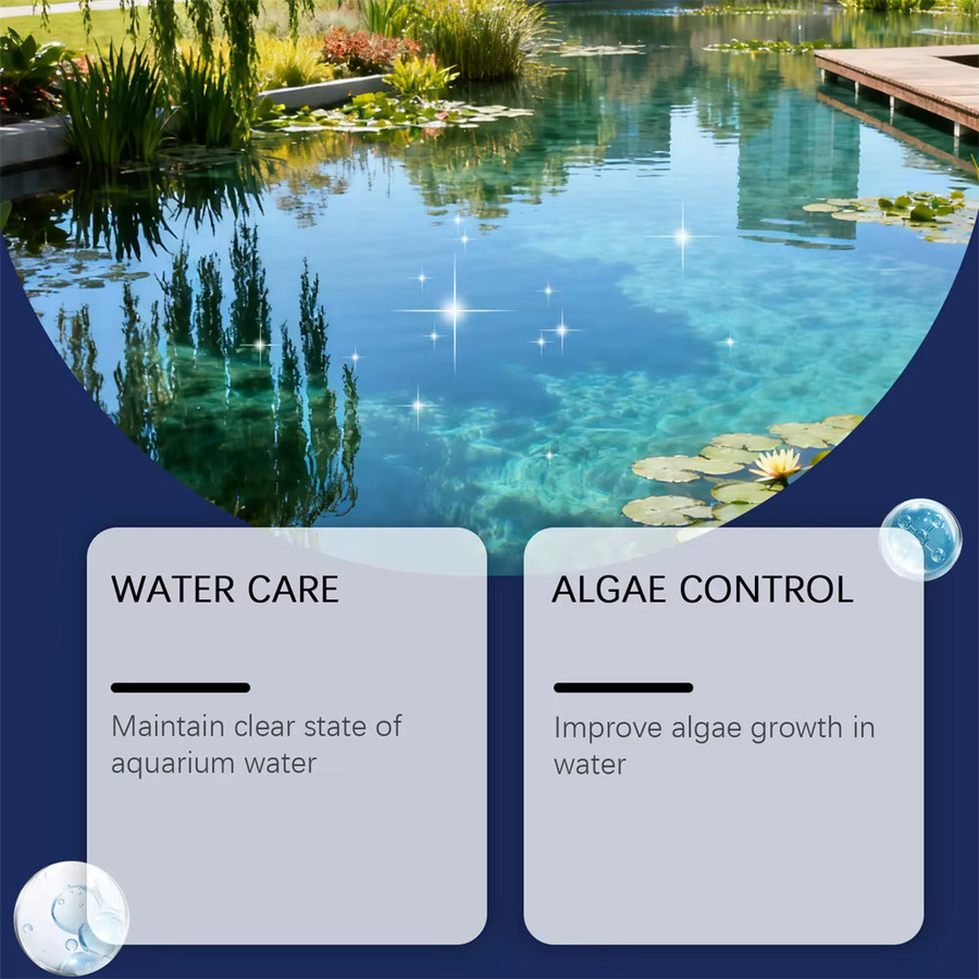 Aqua-Guardian Powder Pro Formulas Langanhaltender Klarer Aquariumreiniger zur Geruchsbeseitigung für Heimaquarien und Teiche in Weiß - Bild 5