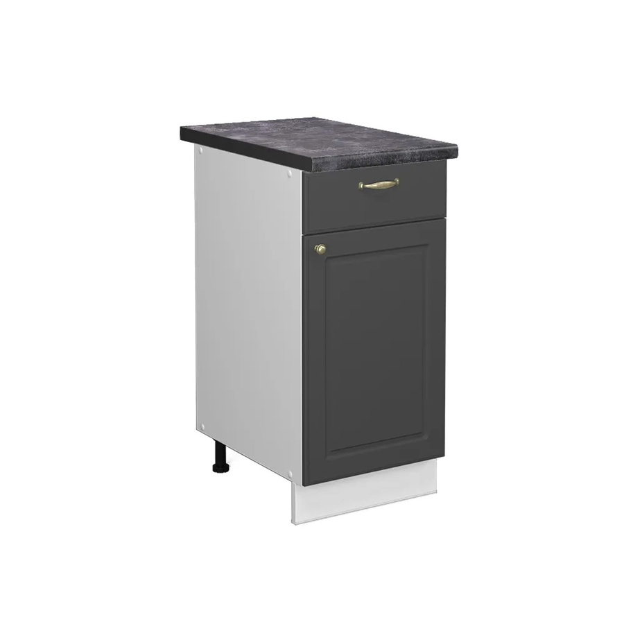 Vicco Küchenunterschrank Fame-Line in Anthrazit-Gold/Weiß, Breite: 40 cm - Bild 2