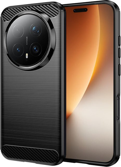 Techsuit Schutzhülle für Honor Magic8 Pro in Carbon-Optik, Schwarz - Bild 1