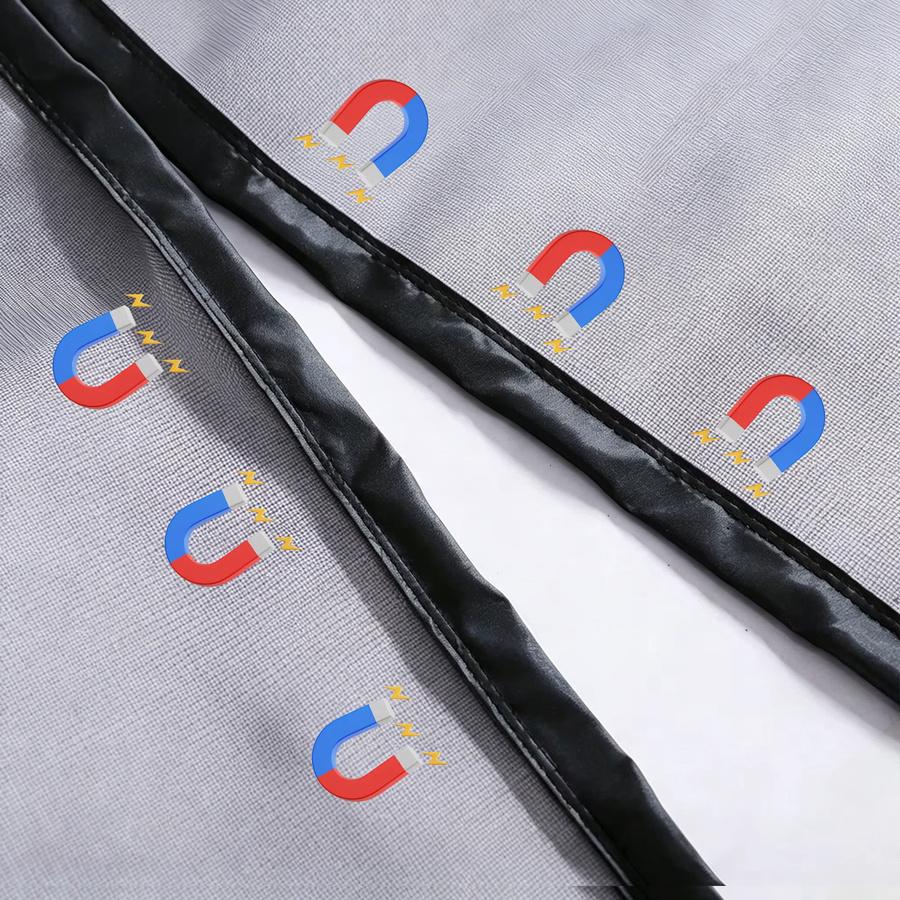 Magnetischer Türvorhang von HIGANBANA als Mückennetz in Schwarz - Bild 3