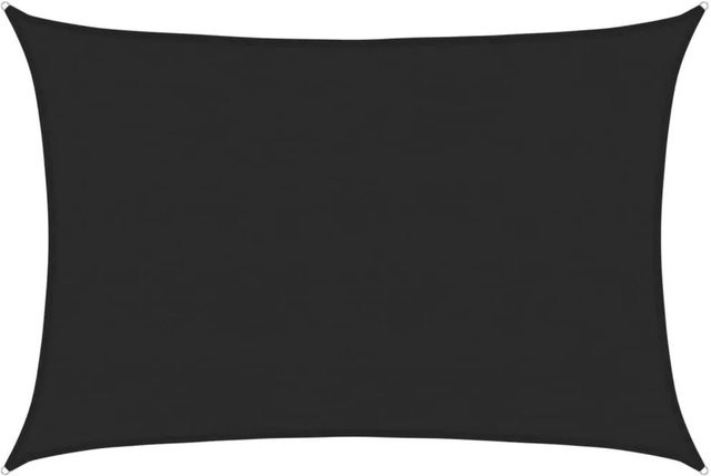 vidaXL Sonnensegel aus HDPE in Schwarz, B: 600 cm, T: 500 cm - Bild 1