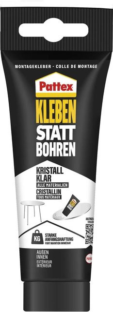 Pattex Montagekleber Kleben Statt Bohren MS-Polymer Transparent 208 g - Bild 1