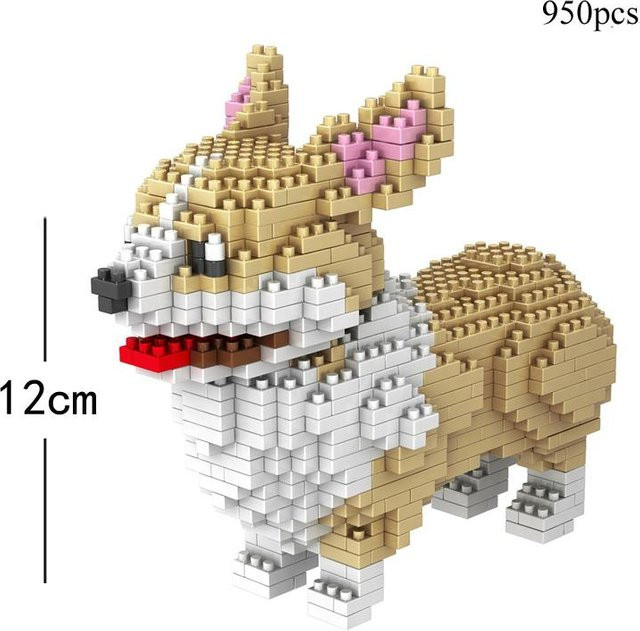 KNEW BUILT Süßer Corgi Hund, Mini Bausteine Puzzle, ab 14 Jahre - Bild 1