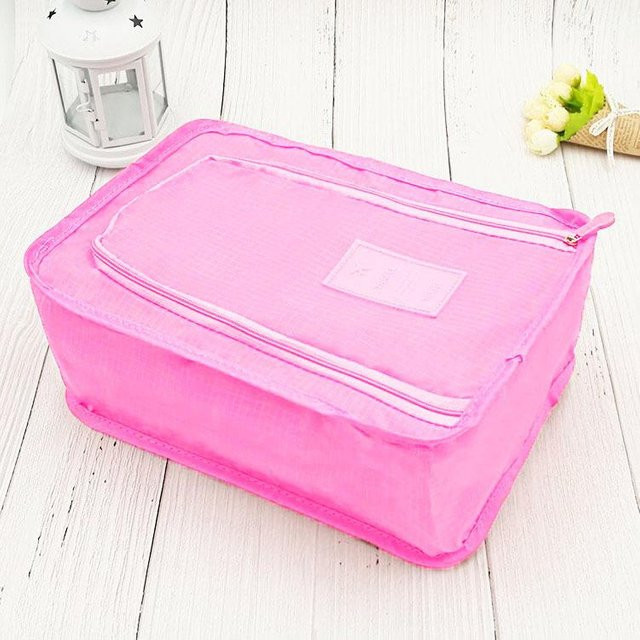 MENGN Top Faltbare Schuhaufbewahrungstasche als tragbarer Staubbeutel in Rosa - Bild 1