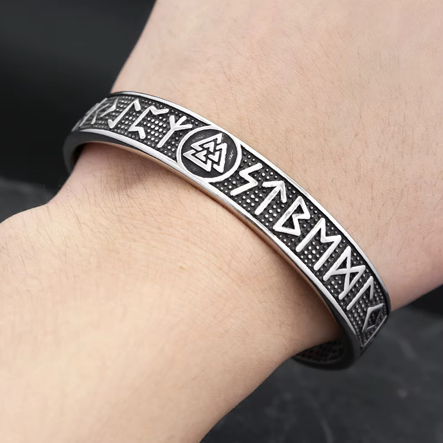 NORTHMAN Armband Edelstahl, Vintage, Silber, Herren - Bild 3