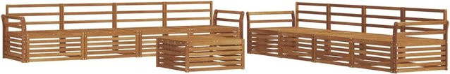 vidaXL Outdoor-Sofagarnitur 9-teilig aus Akazienholz in Braun - Bild 1