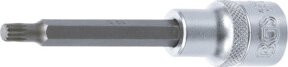 BGS Bit-Einsatz 4360 XZN M6 mit Innenvielzahn, Länge: 100 mm, Antrieb: 12,5 mm (1/2 Zoll), Farbe: Silber - Bild 1
