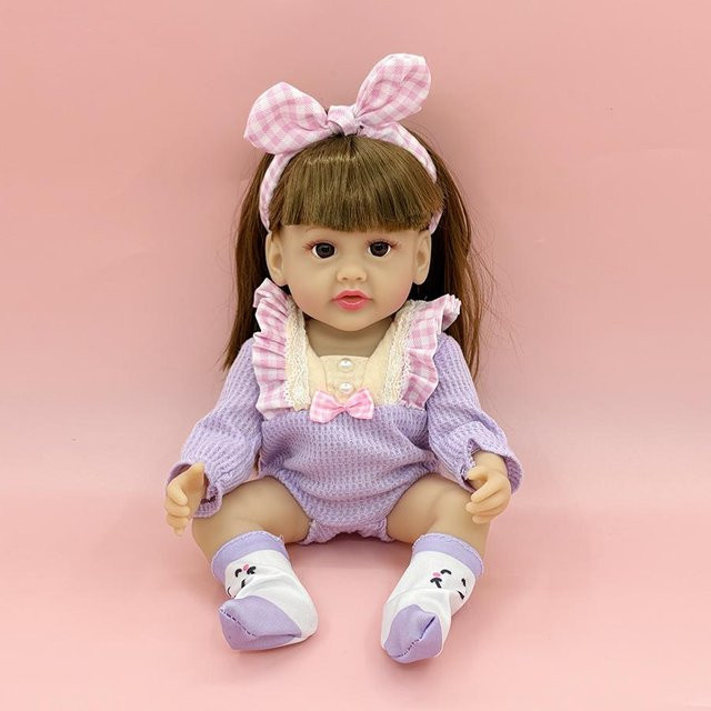 Discover Intime Reborn Säuglingsmädchenpuppe, 12 Zoll, Braun, ab 3 Jahre - Bild 1