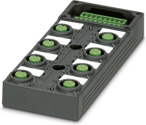Phoenix Contact SACB-8/16-L-C GG SCO P Sensor/Aktorbox passiv M12-Verteiler mit Kunststoffgewinde in Grau - Bild 1