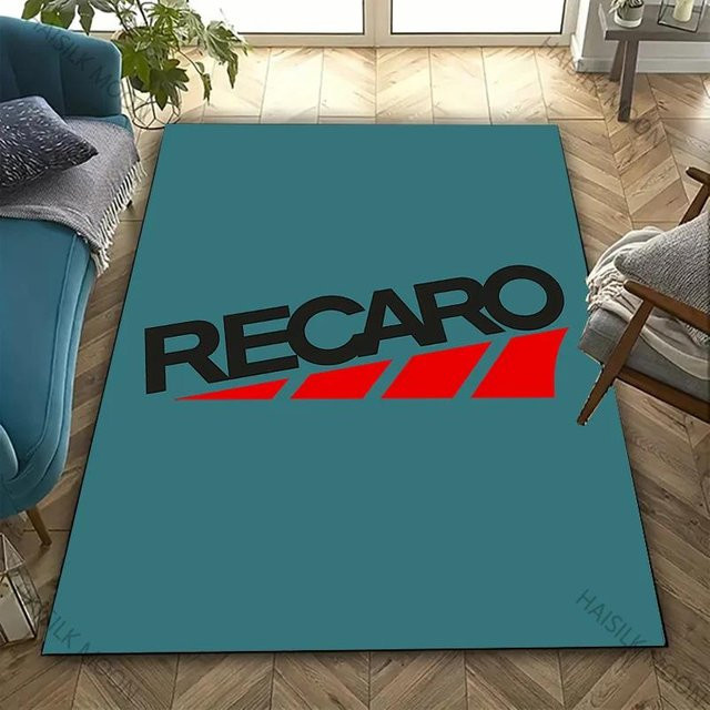 Karpetti Teppich mit R-Recaro Logo Druck in Blau, B/T: 100 x 120 cm - Bild 1