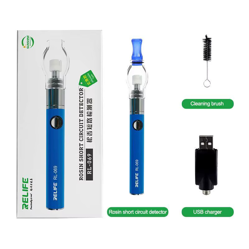 iRepair-You RL-069 USB-C Reparatur-Stift für Handy und Computer Motherboard mit Kolophonium-Zerstäuber und Kurzschlussdetektor in Schwarz - Bild 2