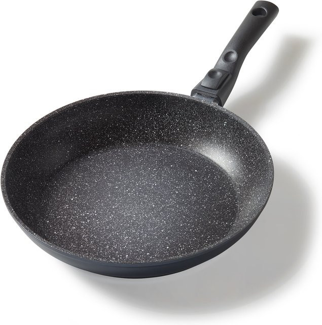 STONELINE Flex Bratpfanne mit abnehmbarem Griff, Schwarz, Durchmesser: 28 cm, Antihaftbeschichtung mit Steinpartikeln, für alle Herdarten inklusive Induktion - Bild 1