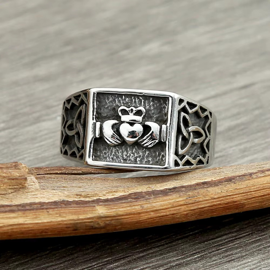 NORTHMAN Eheringe Edelstahl, Silber, Unisex - Bild 1