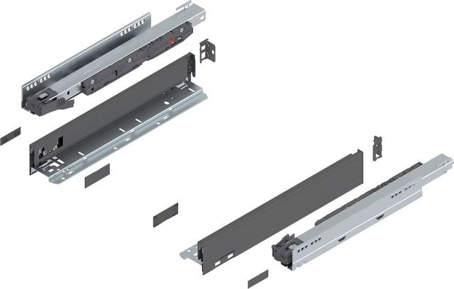Blum Legrabox Pure Set Schubladen-Set mit Tip-On Vollauszug, Oriongrau, Tiefe: 400 mm - Bild 1