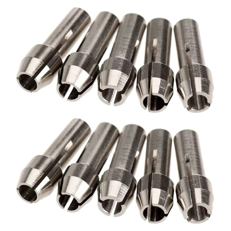 ABWZ Mini-Bohrfutter 10er-Pack in Silber mit 3,2 mm Durchmesser für Dremel-Rotationswerkzeuge - Bild 2