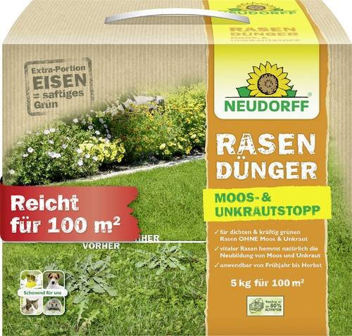 Neudorff Azet Rasendünger Moos- und Unkrautstopp 5 kg - Bild 1