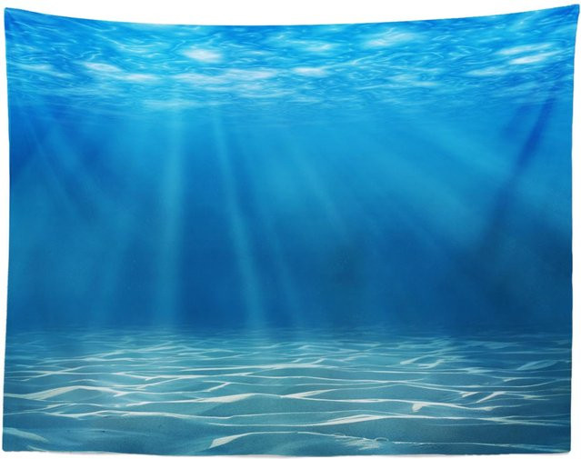 JMG Household Supplies Wandteppich Unterwasserwelt Tiefblaues Meer B: 70 cm, H: 100 cm - Bild 1