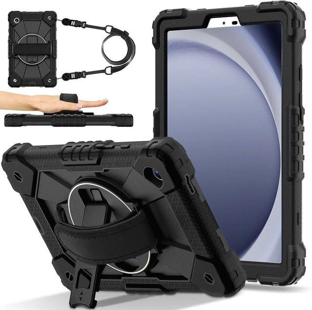 Schutzhülle für Samsung Galaxy Tab A11 8,7 Zoll (SM-X133/X135) aus Silikon und PC in Schwarz - Bild 1
